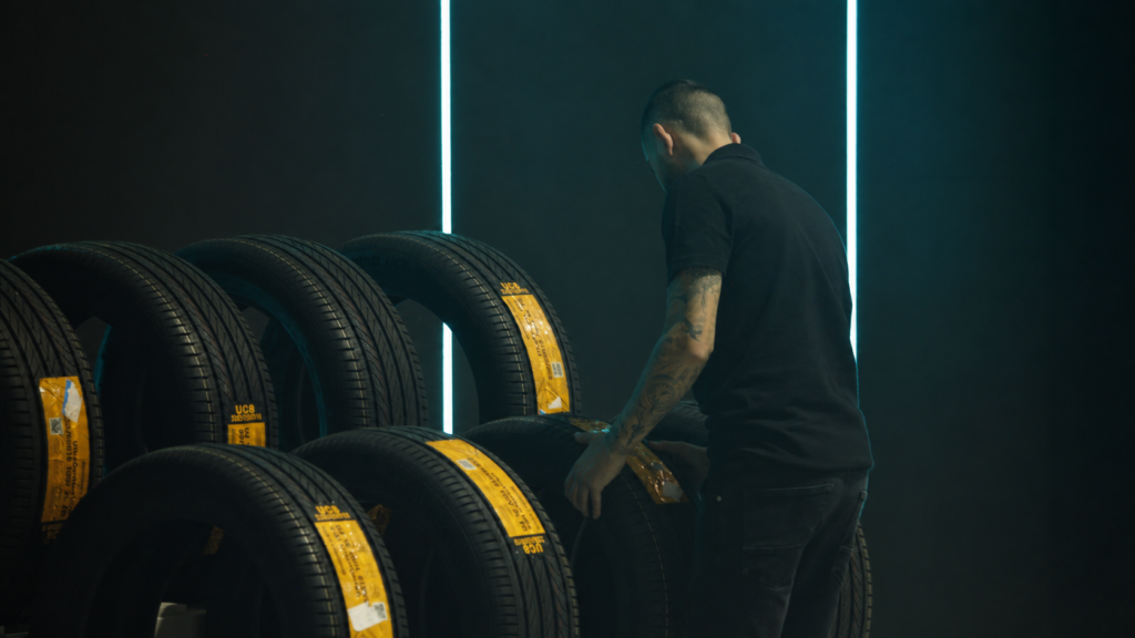 Tyres and wear parts in stock