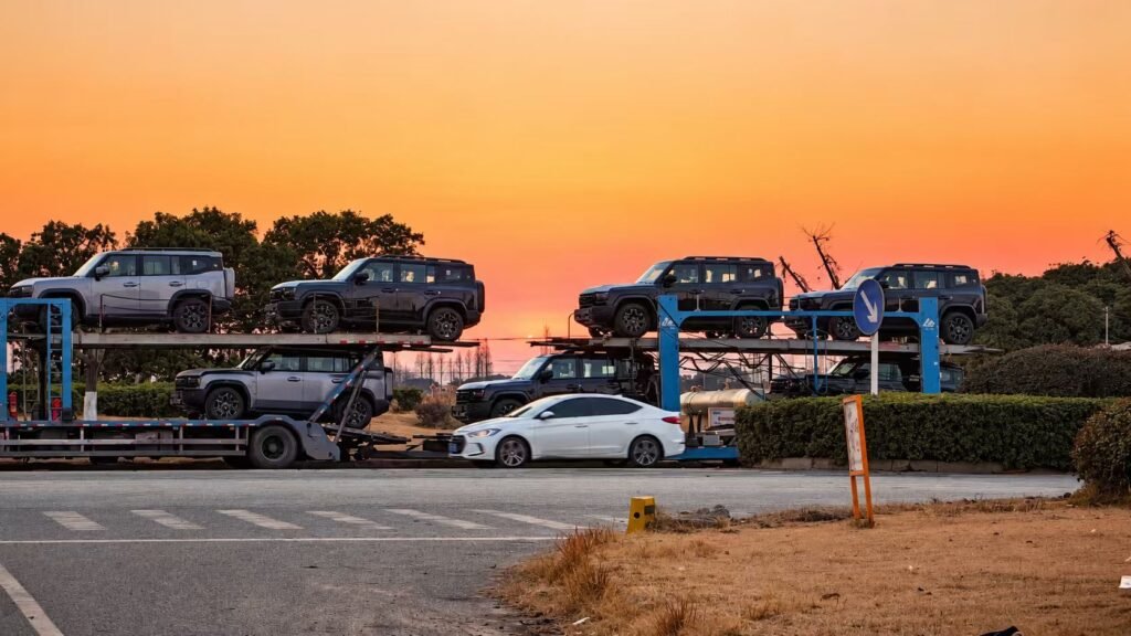 Export vehicle transport